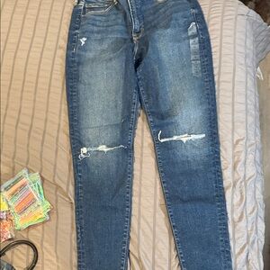 American eagle luxe stretch Distressed Blue Jeans for Women